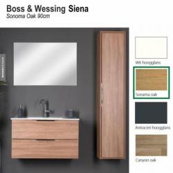 Badmeubel Siena 90cm Sonoma Oak Softclose (Verschillende ...