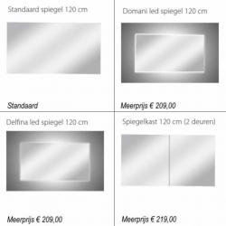 Badmeubel Siena 120cm Hoogglans Wit Softclose (Verschille...