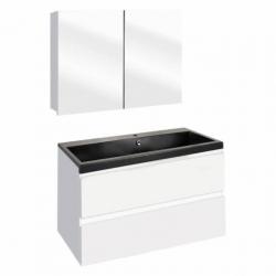 Badmeubelset Differnz The Collection 80x43x61 cm Wit/Zwar...