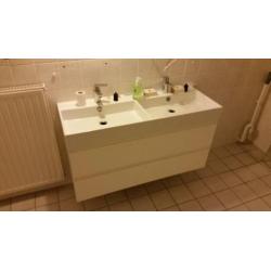 wastafelmeubel wastafel dubbel