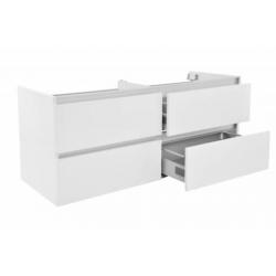 Wiesbaden Vision onderkast dubbel+4 laden 120x46 wit