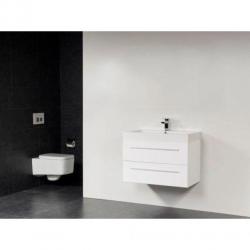 Saniclass Florence badmeubel 80x47cm hoogglans wit