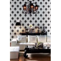 Barok behang EDEM 052-23 vinyl behang damast klassiek chocol