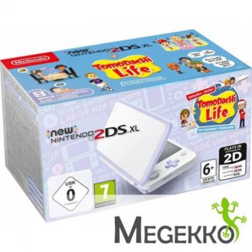 New Nintendo 2DS XL Wit Lavendel Incl. Tomodachi Life