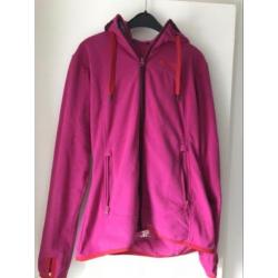 Mooie Bergans of Norway fleece Donkerroze. Mt S Nieuwstaat!