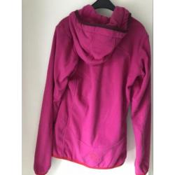 Mooie Bergans of Norway fleece Donkerroze. Mt S Nieuwstaat!