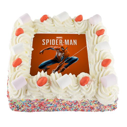 Spiderman Slagroomtaart
