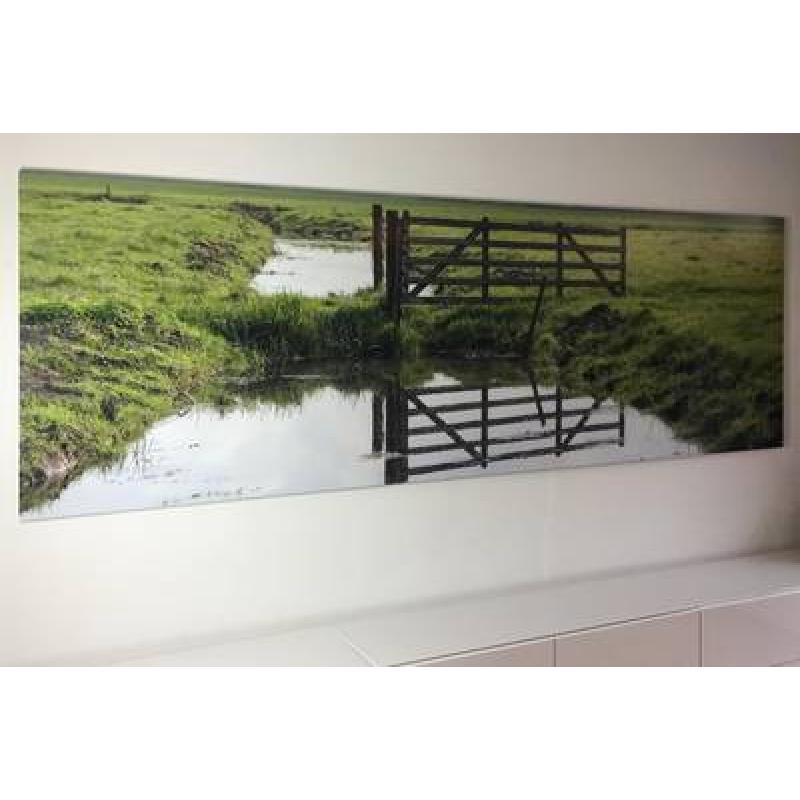 Foto verlijmd achter acrylaat 70x190 cm